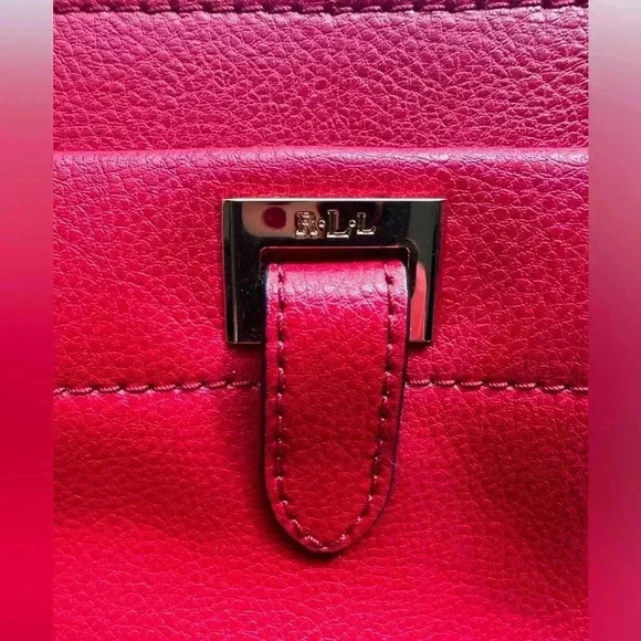 Ralph Lauren Flat Red Genuine Leather Wallets. - Picture 3 of 8